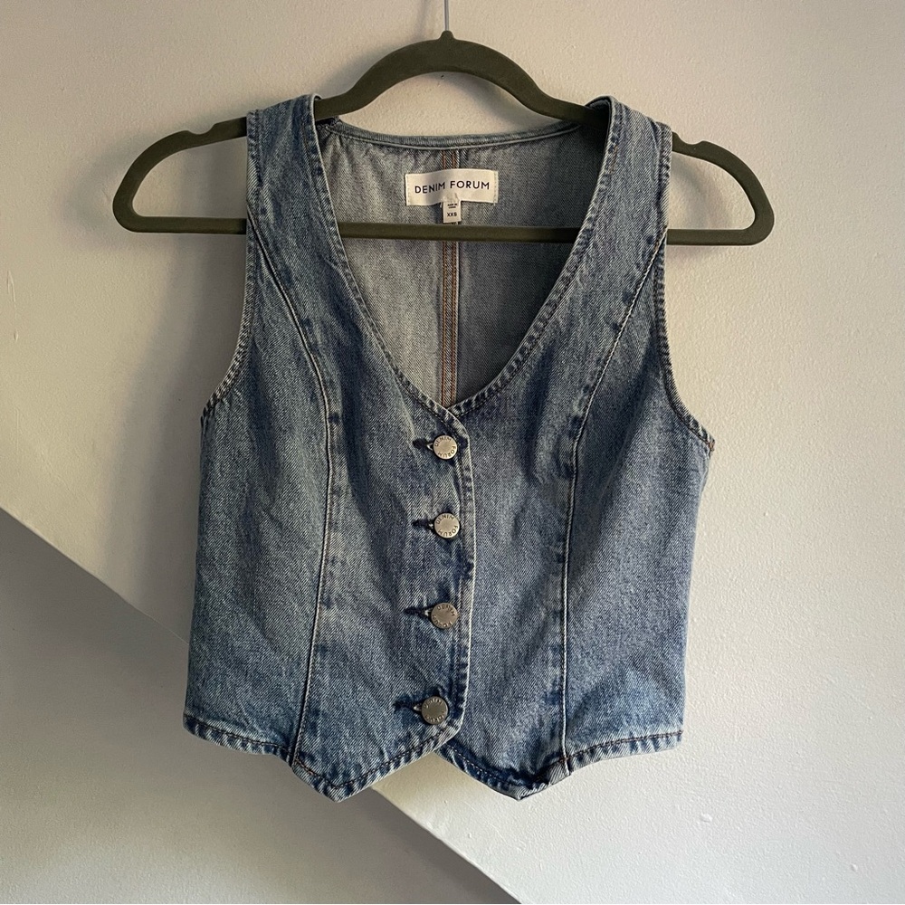 Denim Forum/Aritzia denim vest